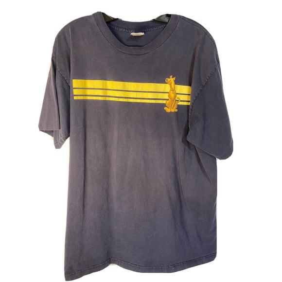 Vintage 90s Navy Blue Scooby Doo Men's T-Shirt XL - Picture 1 of 9